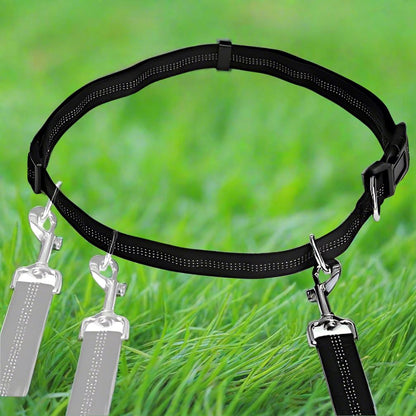 laisse pour chien - HandFreeDogLeash™ - Noir